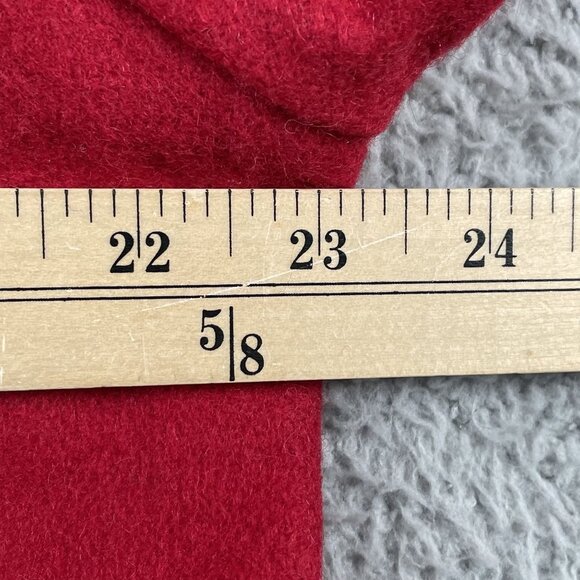 Take Two Christmas Jacket Womens Large Snowman Wool Blend Red w/ Stars - Picture 6 of 8